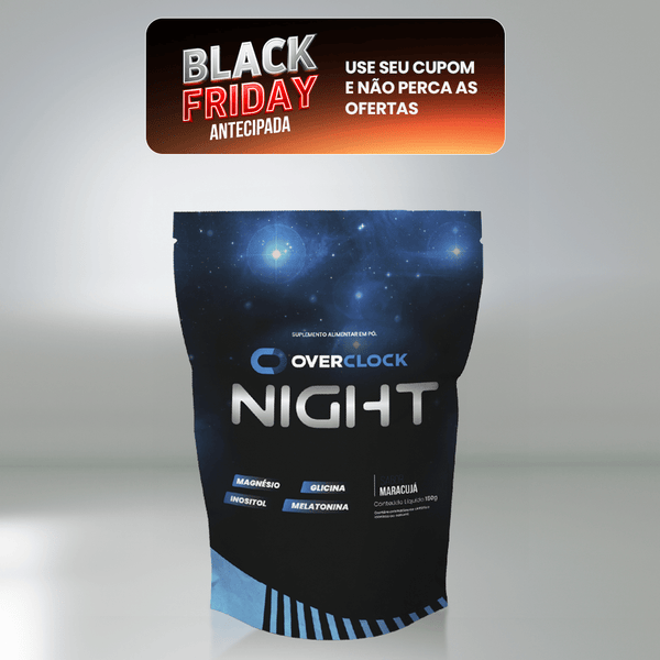 Black Friday Overclock Night 150g - Bebida para Rituais Noturnos e Bem-Estar 30 Doses