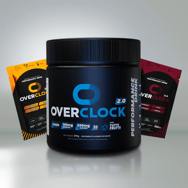 Overclock 2.0 Foco Energia Performance 210g + 2 Sachês Grátis