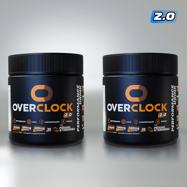 PROMOÇÃO Kit Duplo Overclock 2.0 Foco Energia Performance 420g