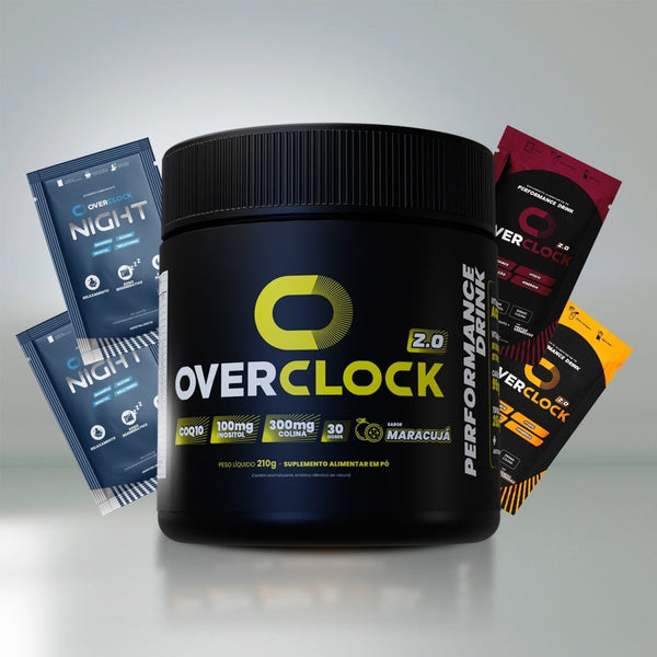 Overclock 2.0 Foco Energia Performance 210g + 4 Sachês